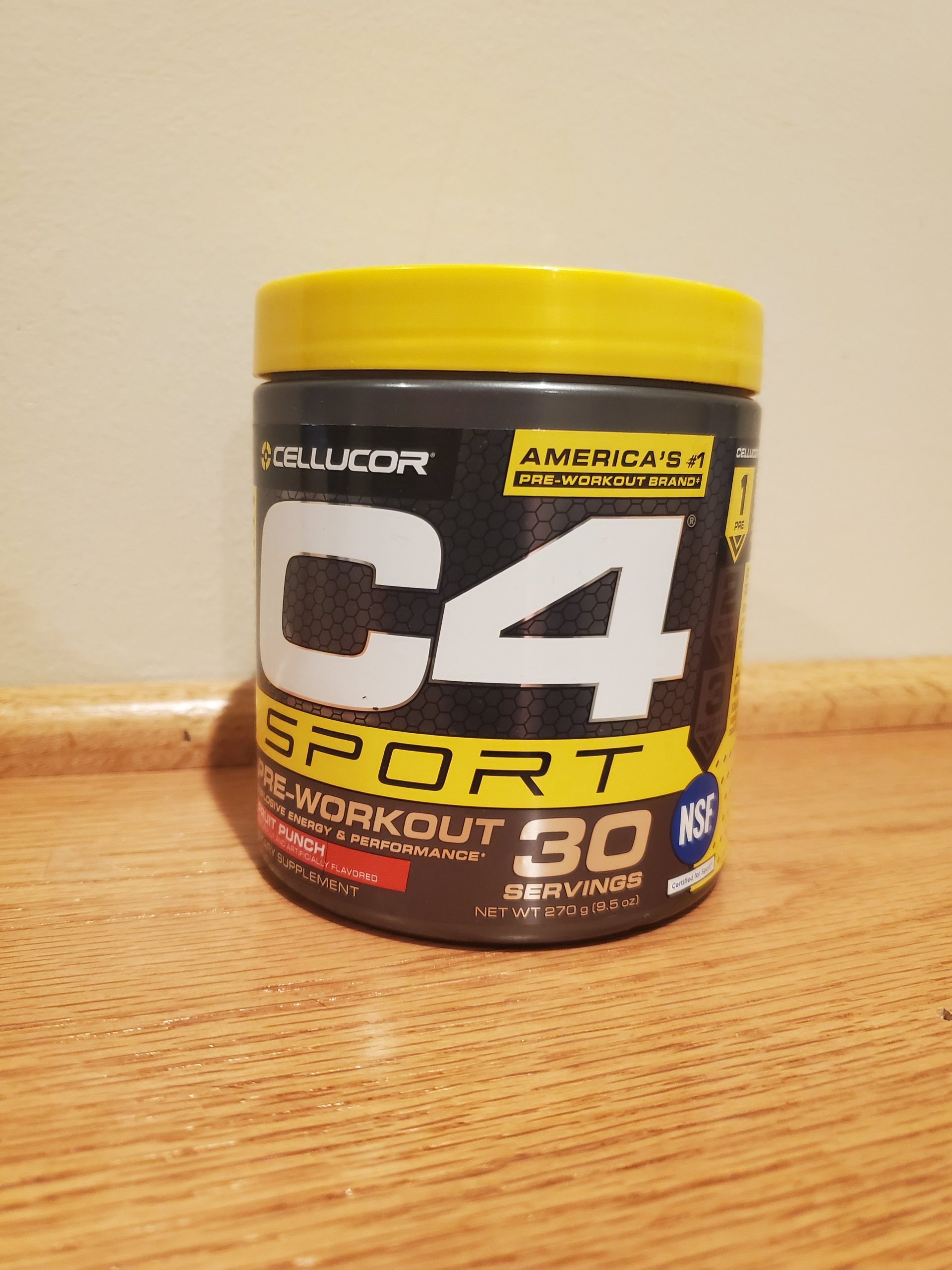 C4 Sport Pre Workout Review Picture of Front