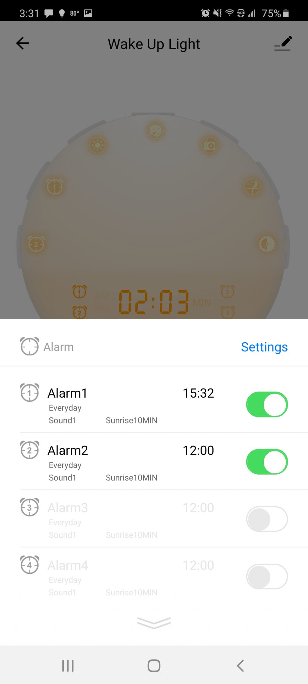 heimvision sunrise alarm clock radio instructions