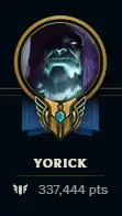 David's mastery points on just his main. He is telling you the best yorick skin hands down from experience.