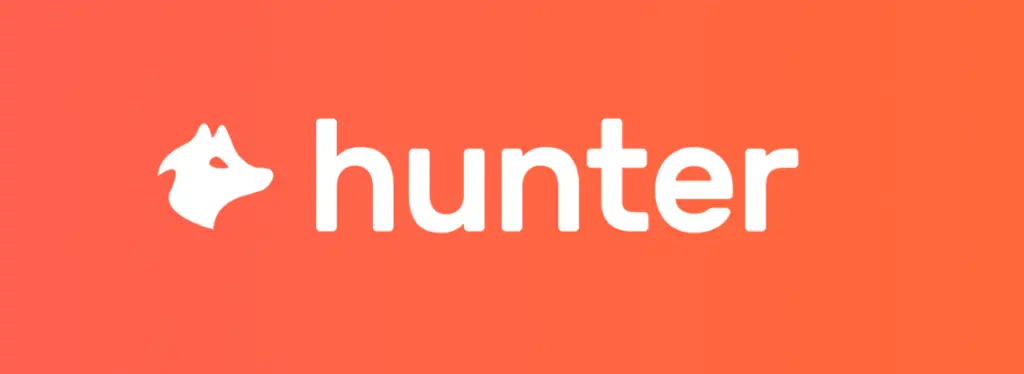 Hunter.io review, main image of the site.