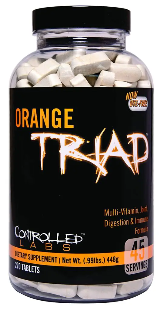 One of the best multivitamins for bodybuilders is the Controlled Labs Orange Triad.