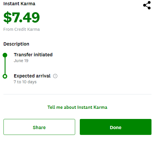 Credit Karma Instant Karma is legit! Vekhayn.com's author Tommy shows a purchase he got reimbursed on.